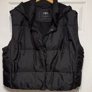 Zara Charcoal Quilted Vest